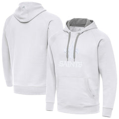 New Orleans Saints Antigua Victory Pullover Hoodie - White cheap