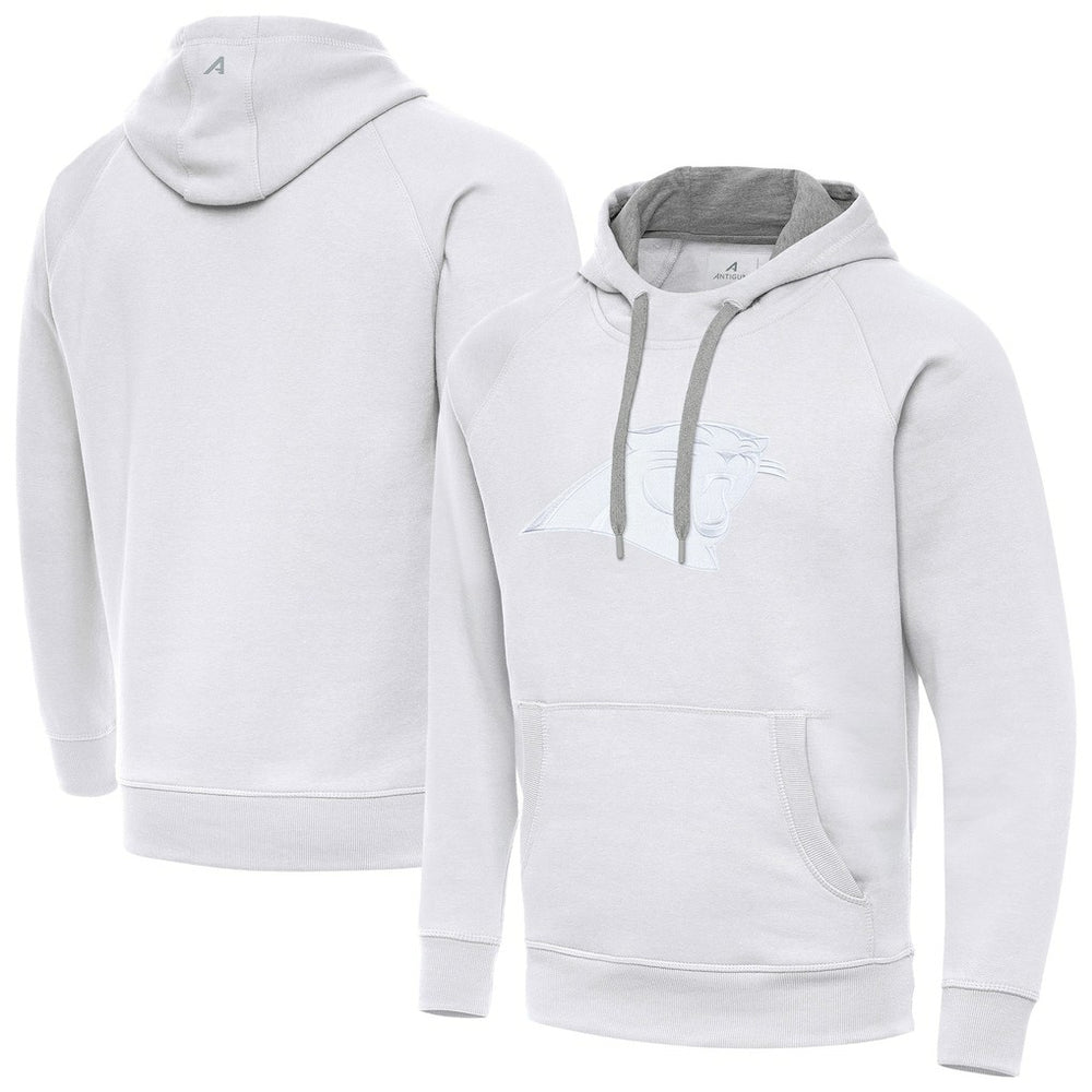 Carolina Panthers Antigua Victory Pullover Hoodie - White on sale