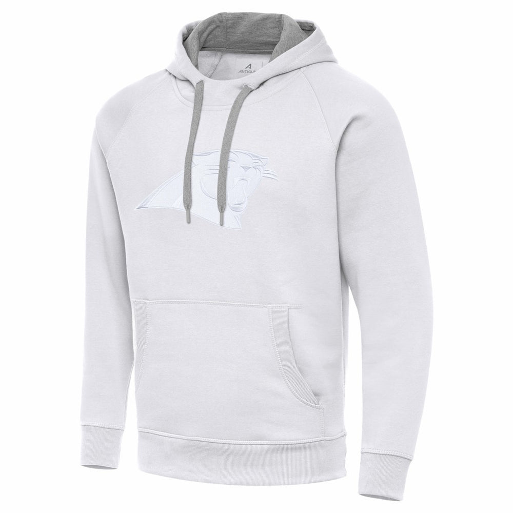 Carolina Panthers Antigua Victory Pullover Hoodie - White on sale