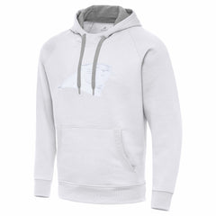 Carolina Panthers Antigua Victory Pullover Hoodie - White on sale
