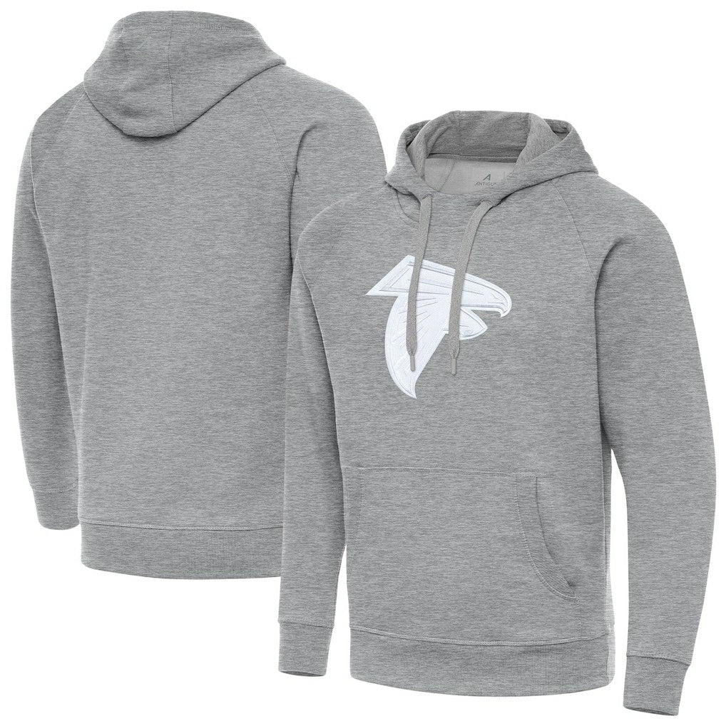 Atlanta Falcons Antigua Victory Pullover Hoodie - Heather Gray cheap
