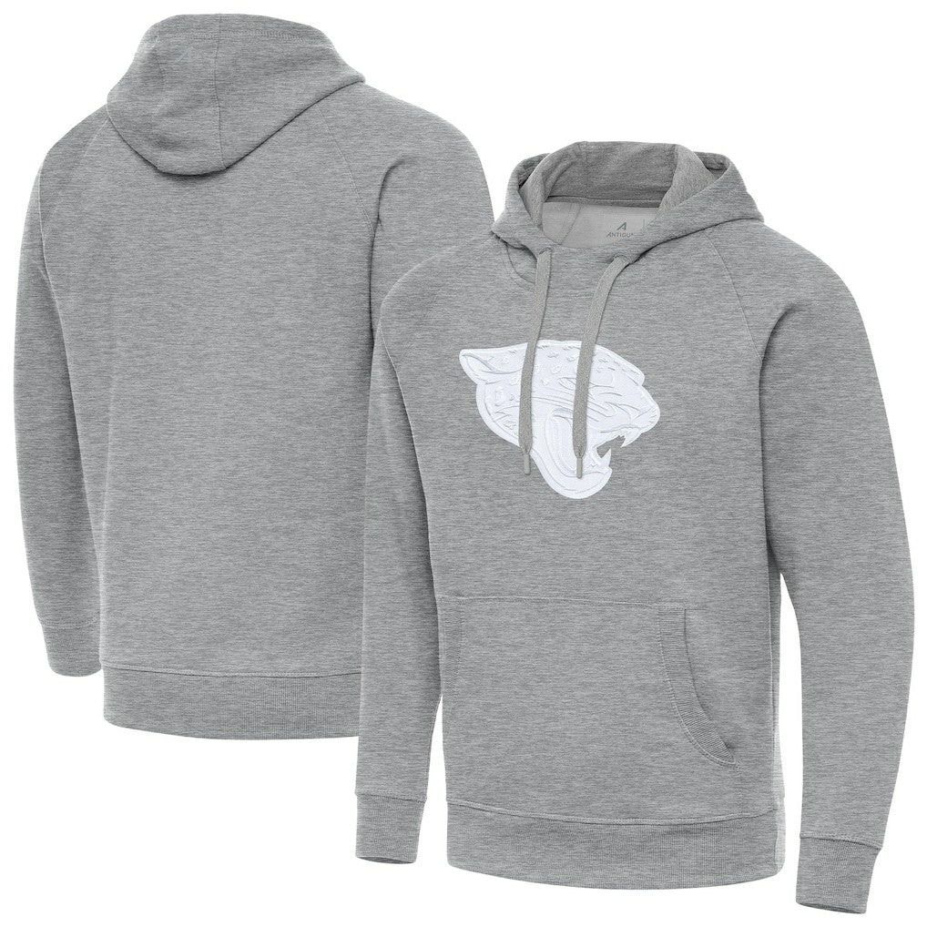 Jacksonville Jaguars Antigua Victory Pullover Hoodie - Heather Gray for sale