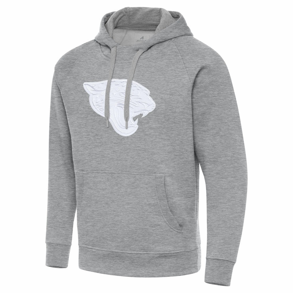 Jacksonville Jaguars Antigua Victory Pullover Hoodie - Heather Gray for sale