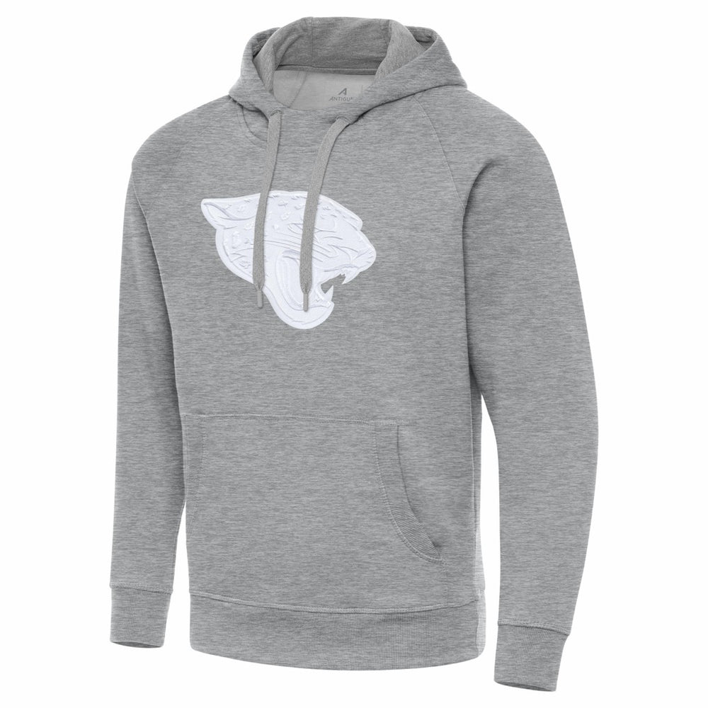 Jacksonville Jaguars Antigua Victory Pullover Hoodie - Heather Gray for sale