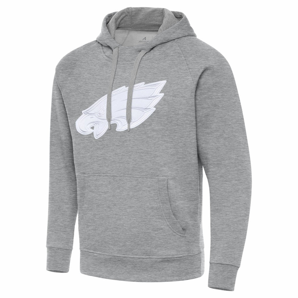 Philadelphia Eagles Antigua Victory Pullover Hoodie - Heather Gray cheap
