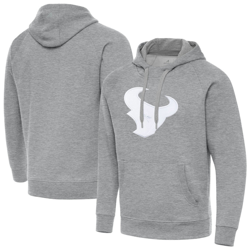 Houston Texans Antigua Victory Pullover Hoodie - Heather Gray outlet