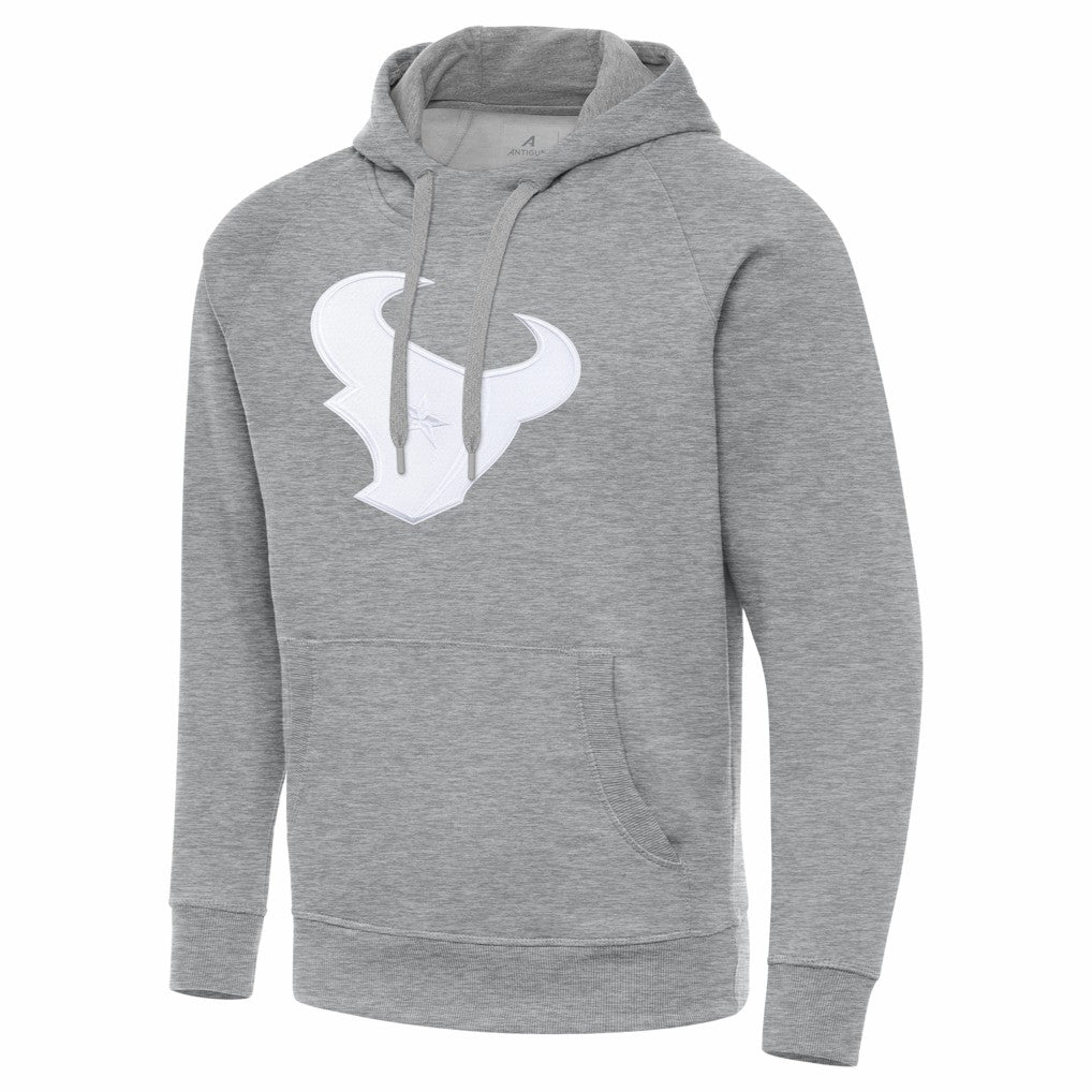 Houston Texans Antigua Victory Pullover Hoodie - Heather Gray outlet