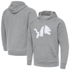 Detroit Lions Antigua Victory Pullover Hoodie - Heather Gray on sale