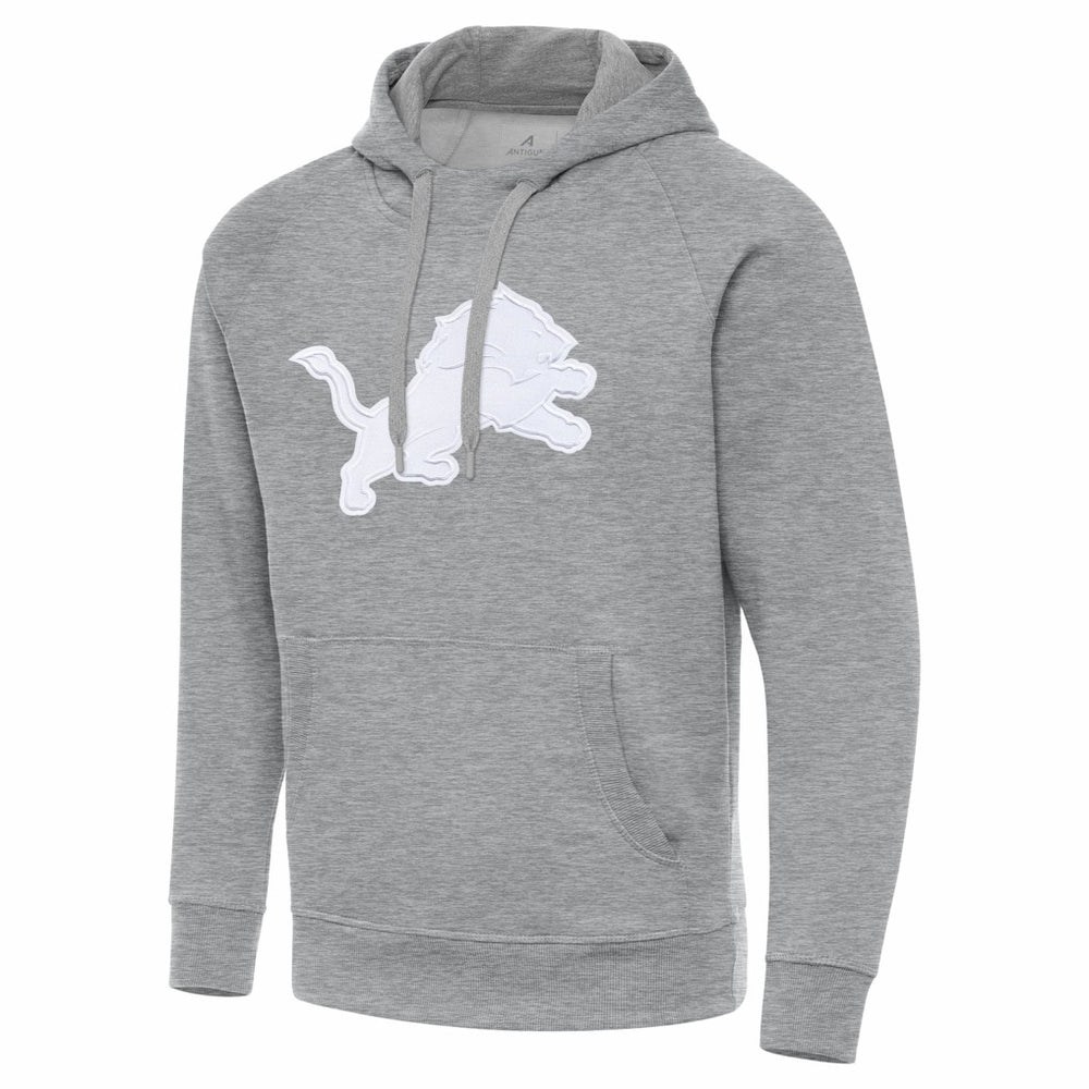 Detroit Lions Antigua Victory Pullover Hoodie - Heather Gray on sale