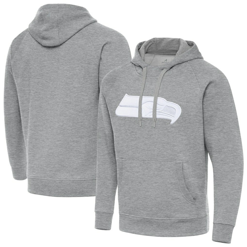 Seattle Seahawks Antigua Victory Pullover Hoodie - Heather Gray cheap