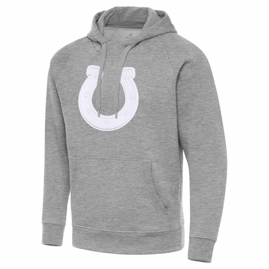 Indianapolis Colts Antigua Victory Pullover Hoodie - Heather Gray on sale