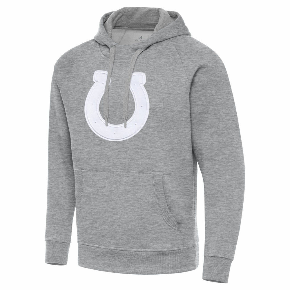 Indianapolis Colts Antigua Victory Pullover Hoodie - Heather Gray on sale