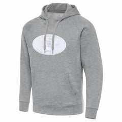 San Francisco 49ers Antigua Victory Pullover Hoodie - Heather Gray discount