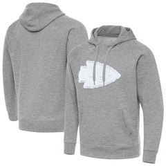 Kansas City Chiefs Antigua Victory Pullover Hoodie - Heather Gray for sale
