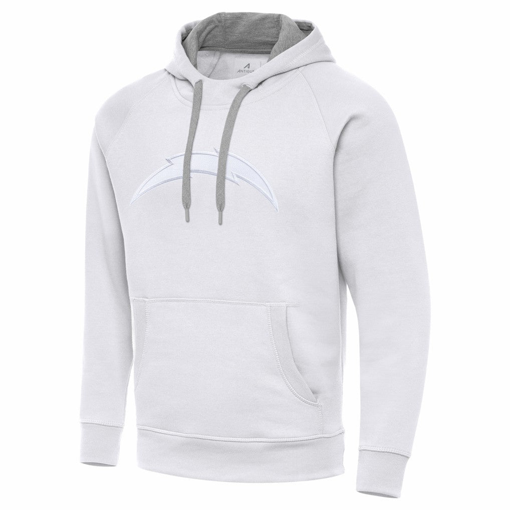 Los Angeles Chargers Antigua Victory Pullover Hoodie - White sale
