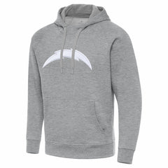 Los Angeles Chargers Antigua Victory Pullover Hoodie - Heather Gray sale