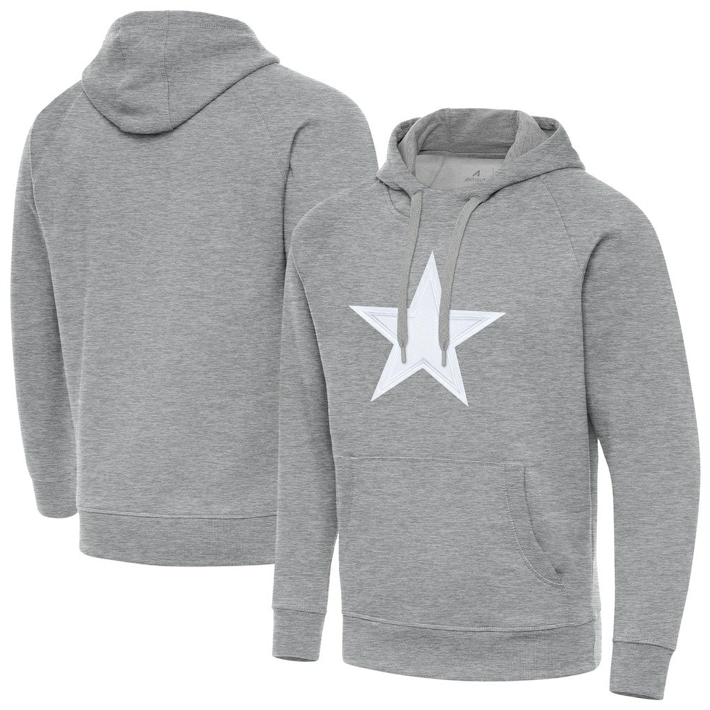 Dallas Cowboys Antigua Victory Pullover Hoodie - Heather Gray cheap