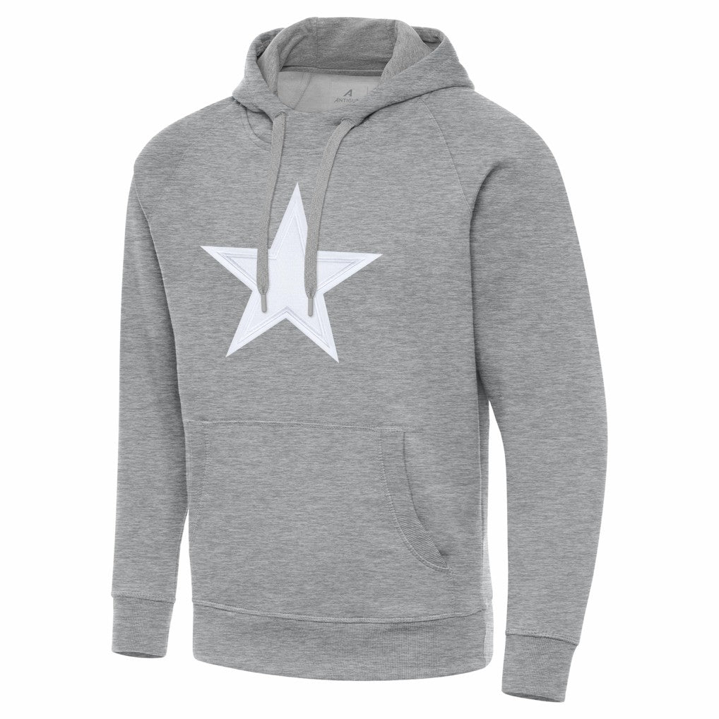 Dallas Cowboys Antigua Victory Pullover Hoodie - Heather Gray cheap