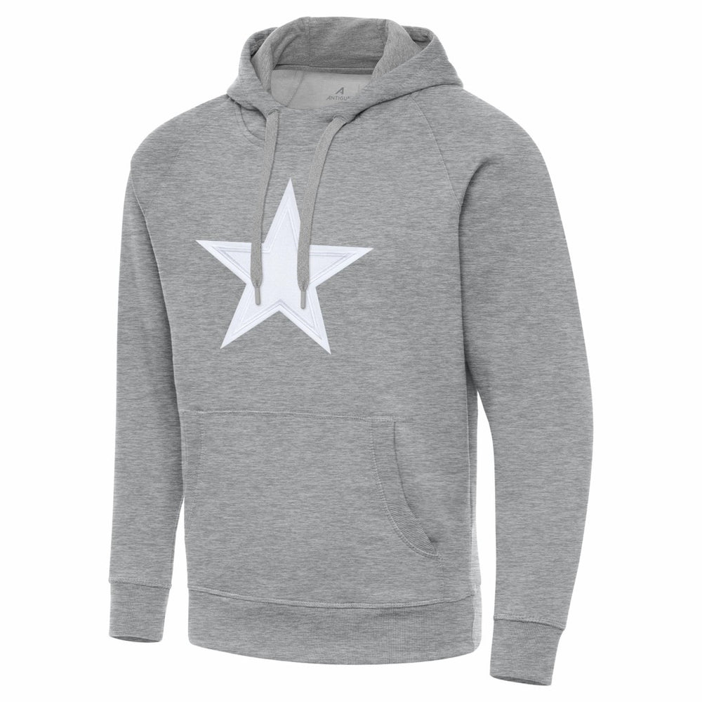 Dallas Cowboys Antigua Victory Pullover Hoodie - Heather Gray cheap