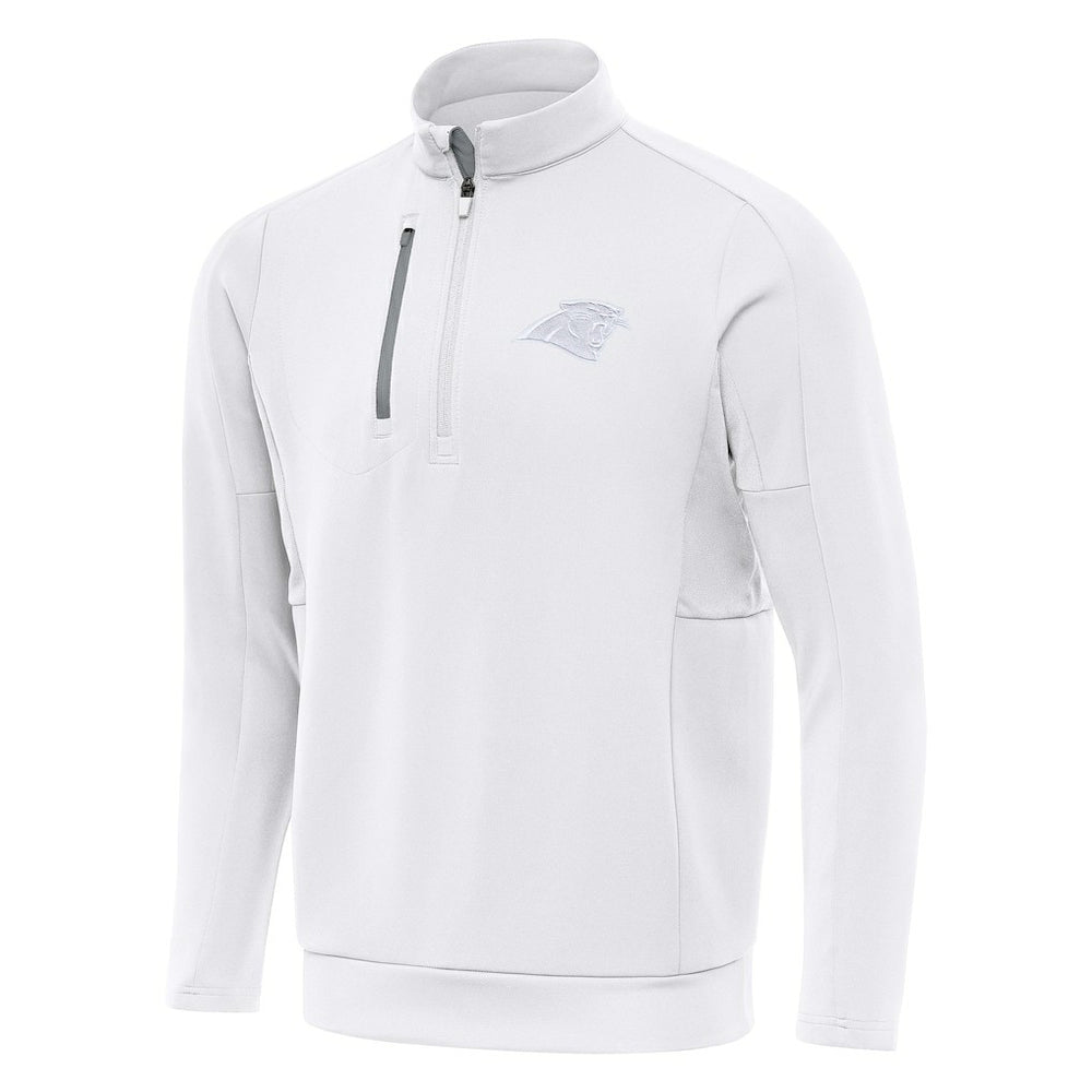 Carolina Panthers Antigua Generation Quarter-Zip Jacket - White on sale