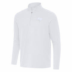 Tampa Bay Buccaneers Antigua Intent Quarter-Zip Jacket - White sale