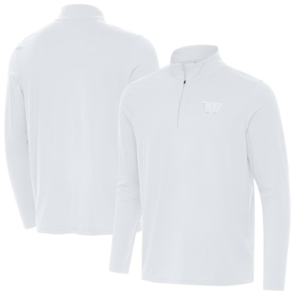Washington Commanders Antigua Intent Quarter-Zip Jacket - White for sale