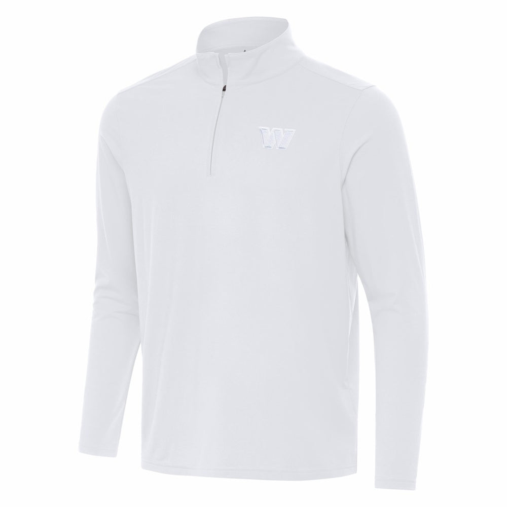 Washington Commanders Antigua Intent Quarter-Zip Jacket - White for sale