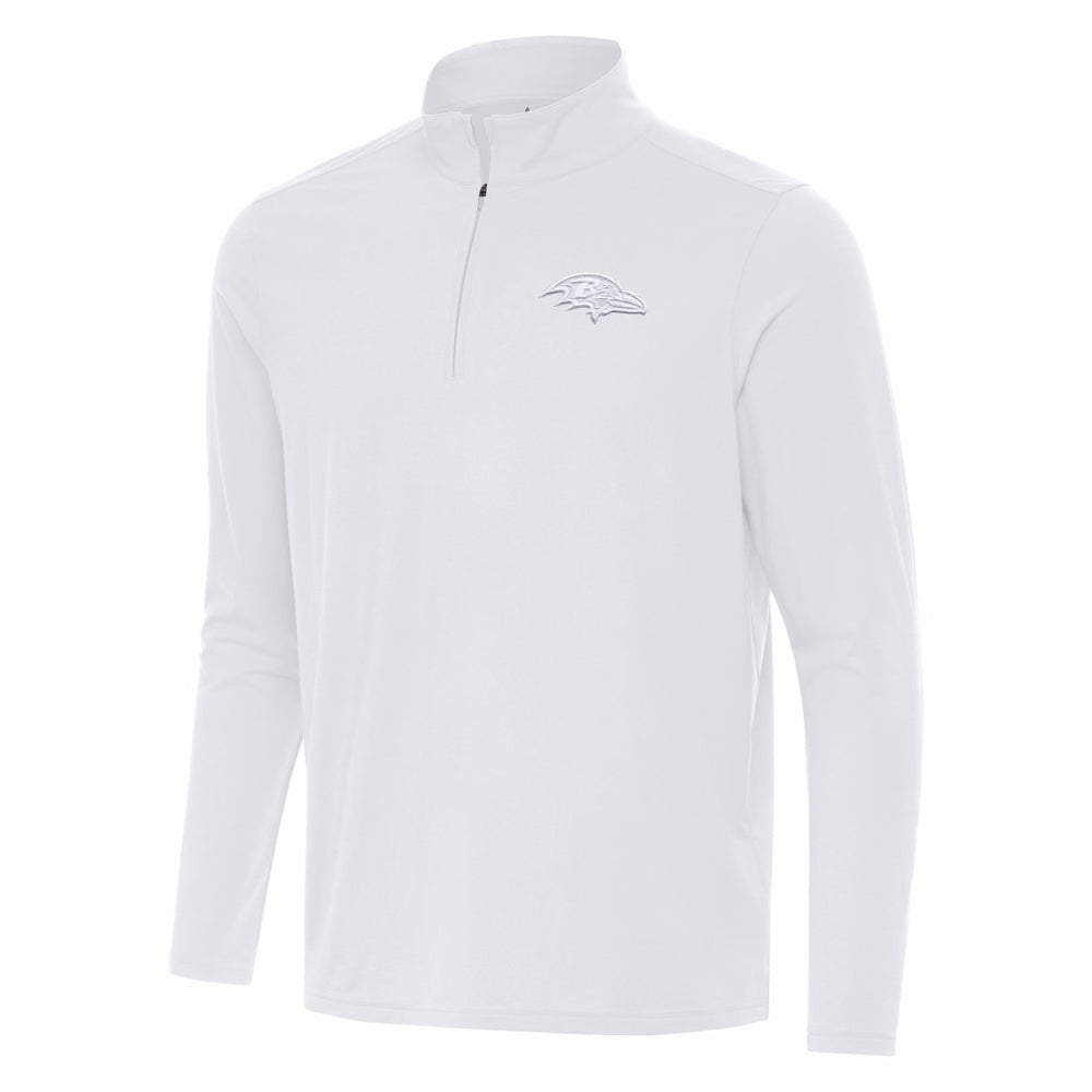 Baltimore Ravens Antigua Intent Quarter-Zip Jacket - White for sale