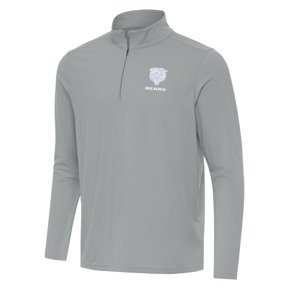 Chicago Bears Men's Antigua Intent Quarter-Zip Jacket - Gray sale