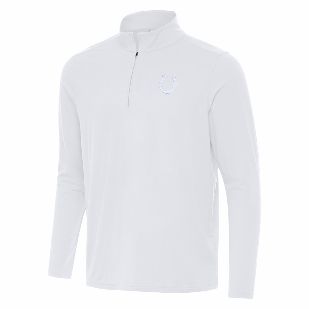 Indianapolis Colts Antigua Intent Quarter-Zip Jacket - White discount