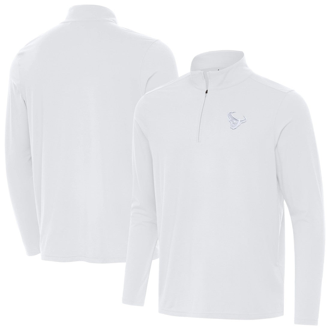 Houston Texans Antigua Intent Quarter-Zip Jacket - White cheap