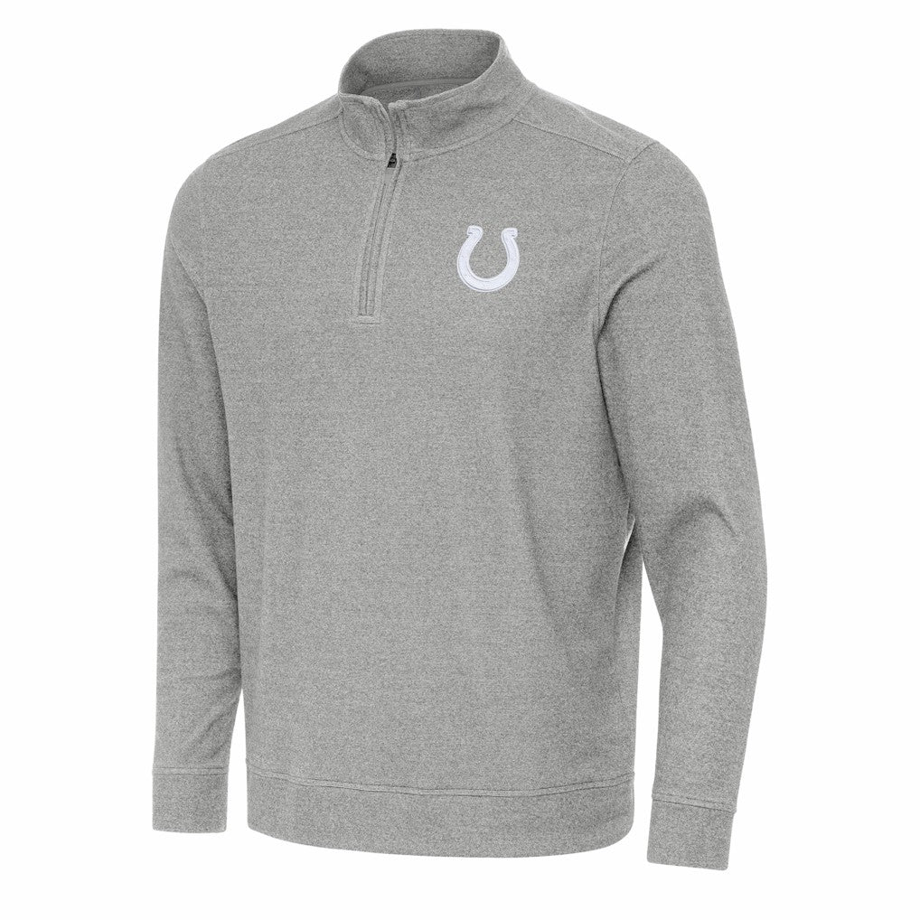 Indianapolis Colts Antigua Subtle Quarter-Zip Jacket - Heather Gray cheap