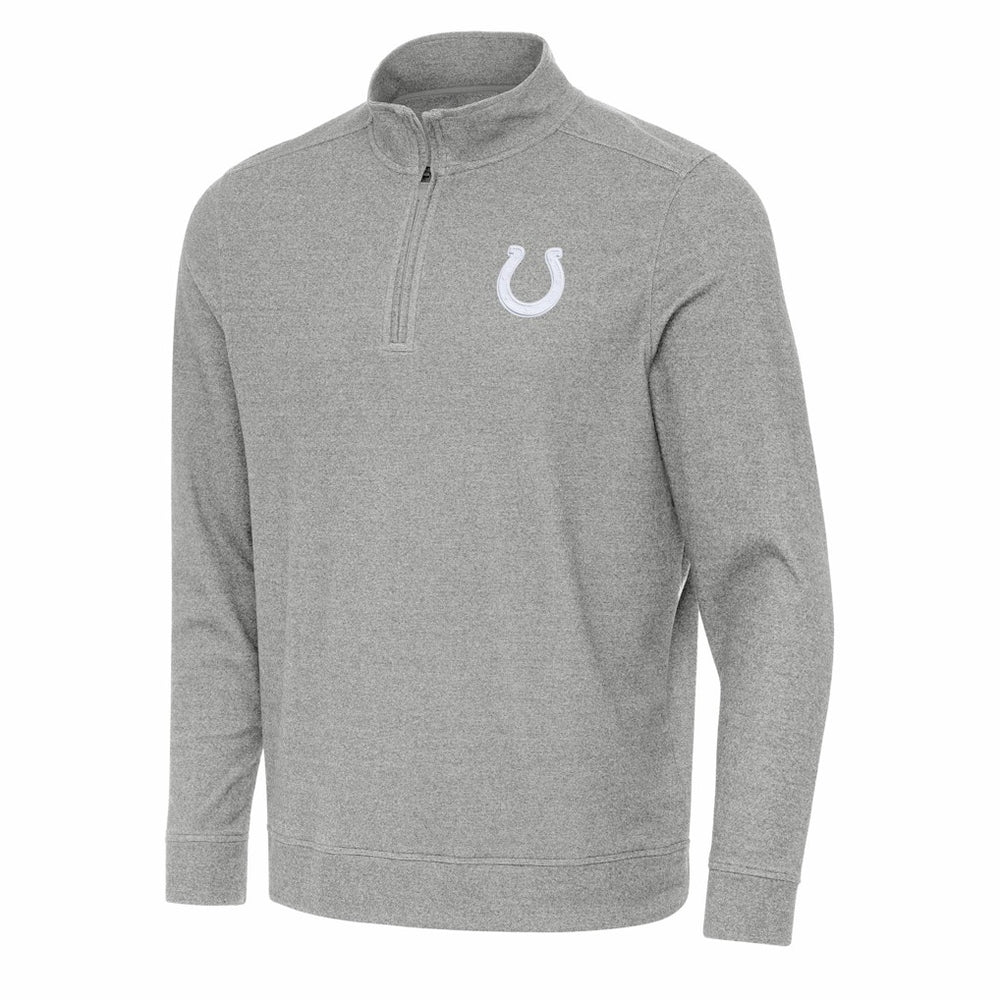 Indianapolis Colts Antigua Subtle Quarter-Zip Jacket - Heather Gray cheap