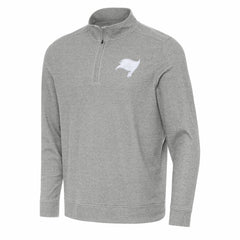 Tampa Bay Buccaneers Antigua Subtle Quarter-Zip Jacket - Heather Gray cheap