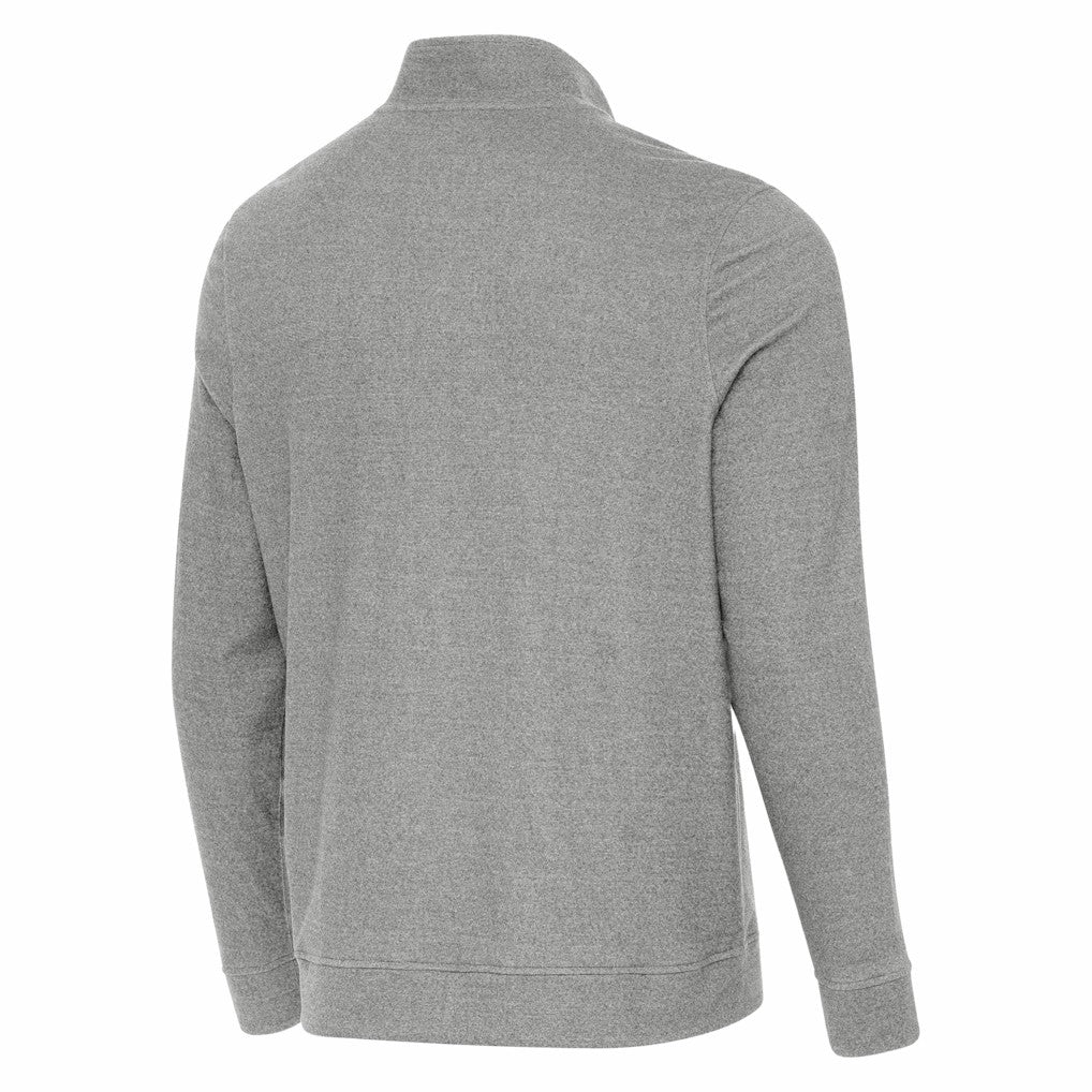 Tampa Bay Buccaneers Antigua Subtle Quarter-Zip Jacket - Heather Gray cheap