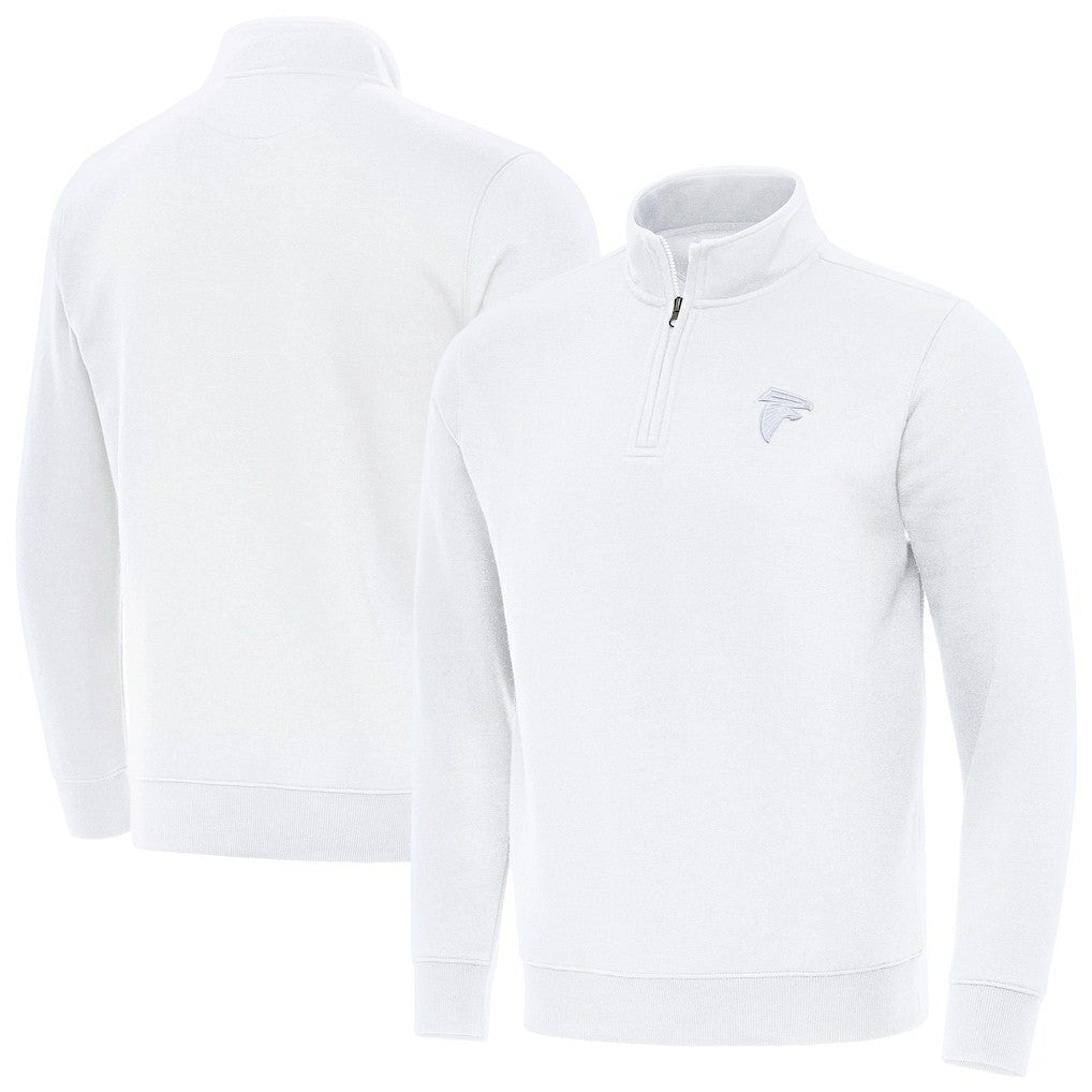 Atlanta Falcons Antigua Victory Quarter-Zip Top - White online