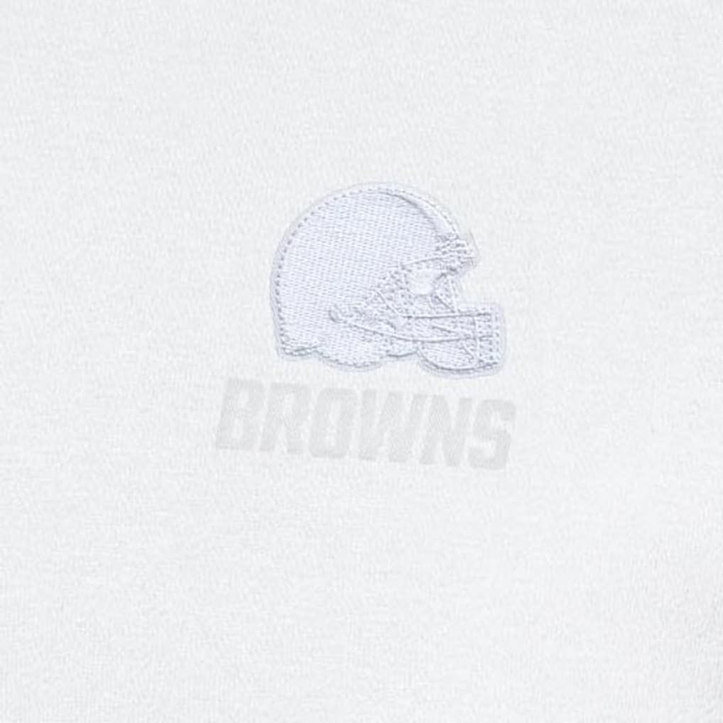 Cleveland Browns Antigua Victory Quarter-Zip Top - White on sale