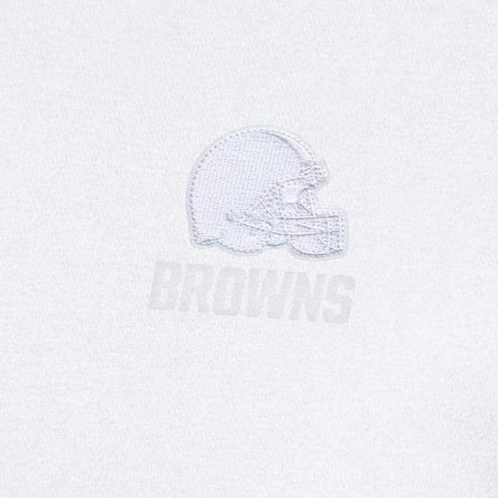 Cleveland Browns Antigua Victory Quarter-Zip Top - White on sale