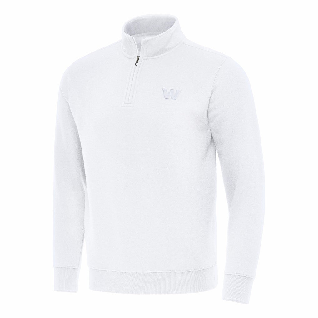Washington Commanders Antigua Victory Quarter-Zip Top - White sale