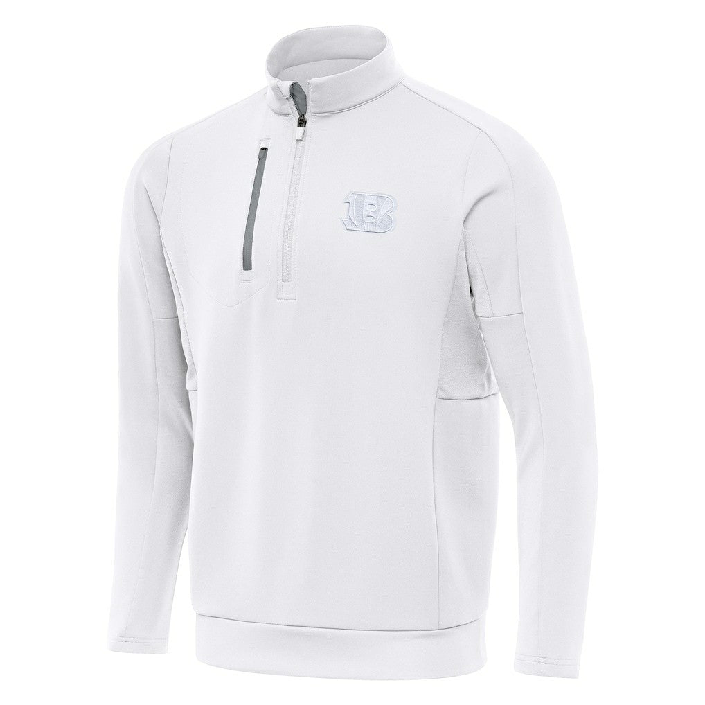 Cincinnati Bengals Antigua Generation Quarter-Zip Top - White outlet