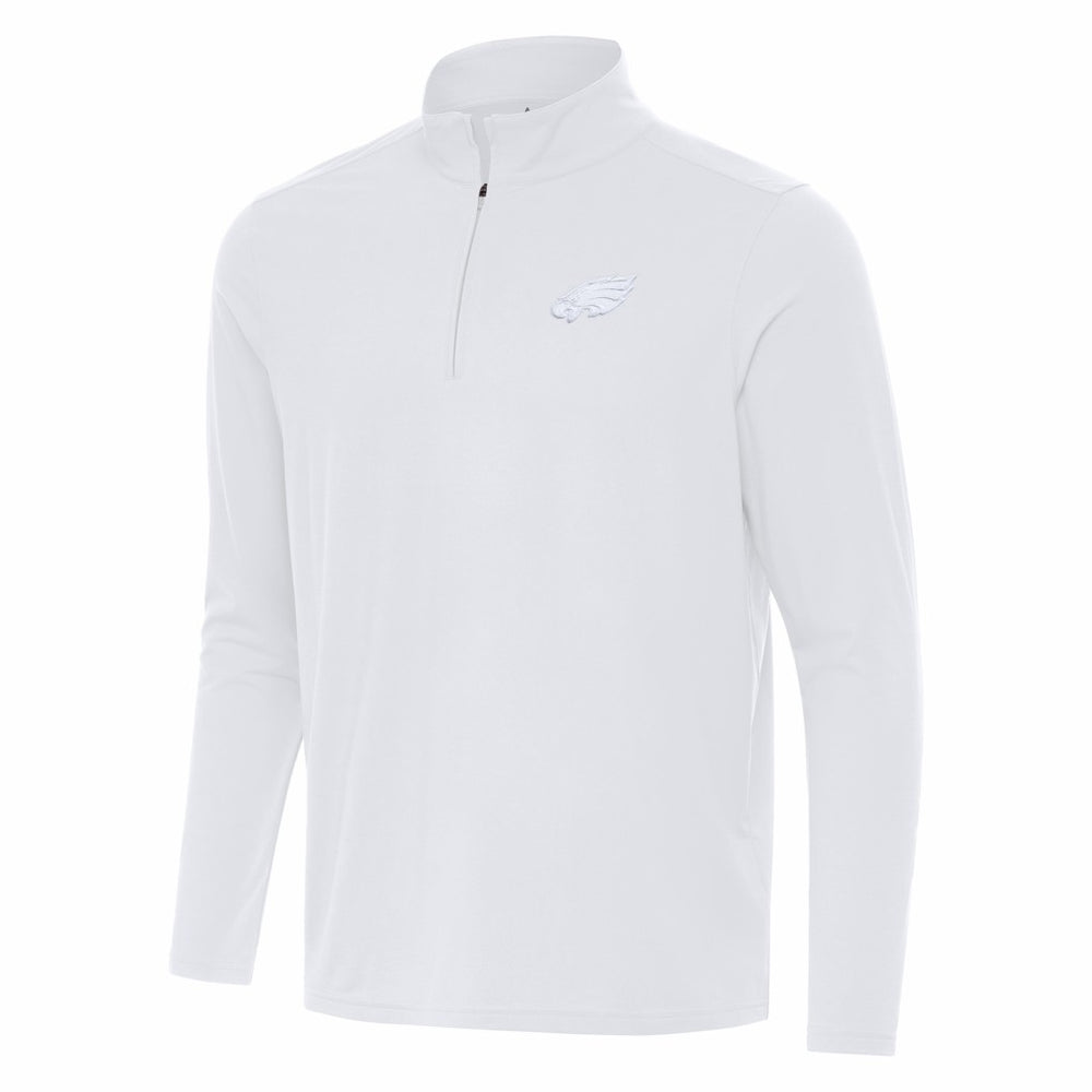 Philadelphia Eagles Antigua Intent Quarter-Zip Top - White outlet