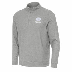 Green Bay Packers Antigua Subtle Quarter-Zip Top - Heather Gray online