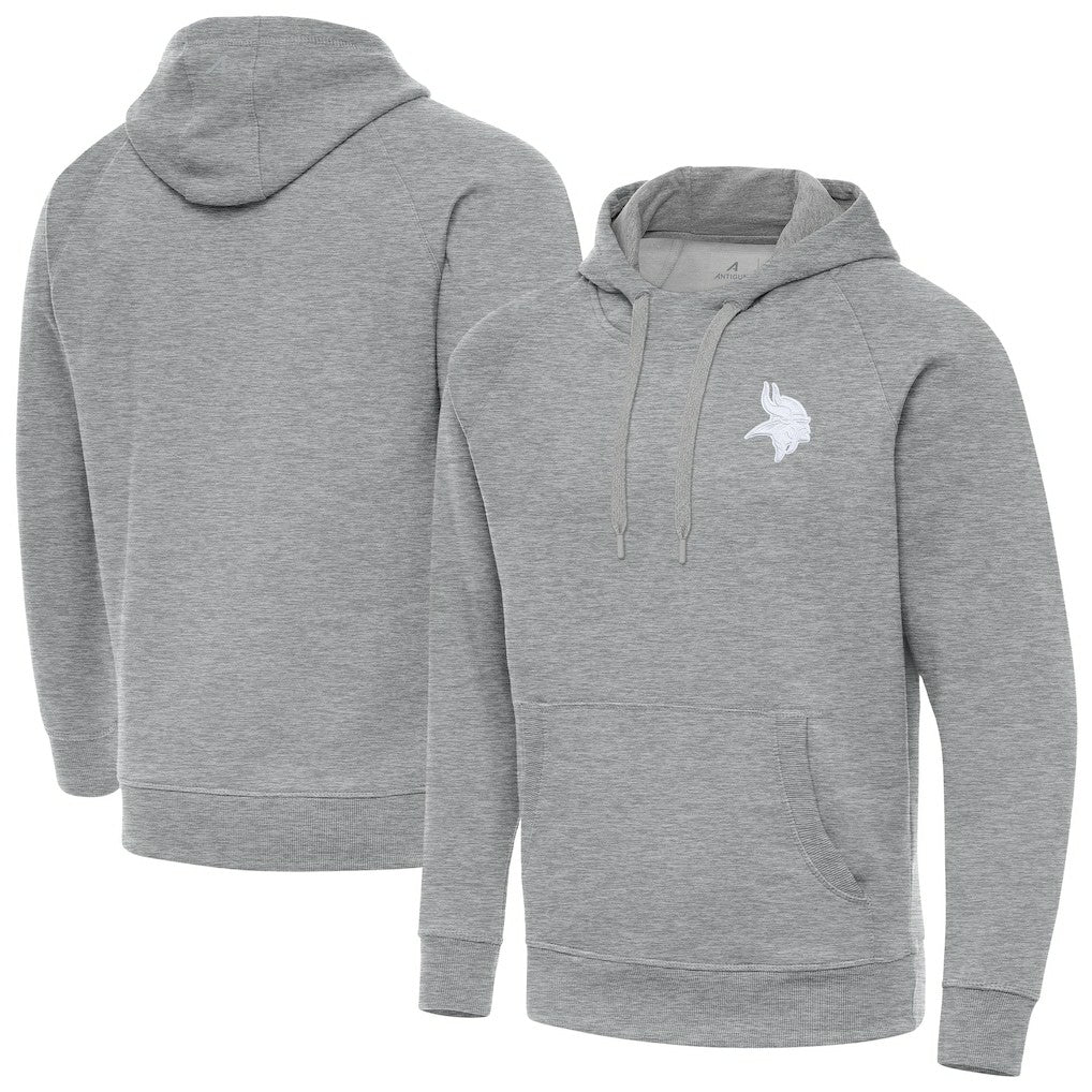 Minnesota Vikings Antigua Victory Pullover Hoodie - Heather Gray online