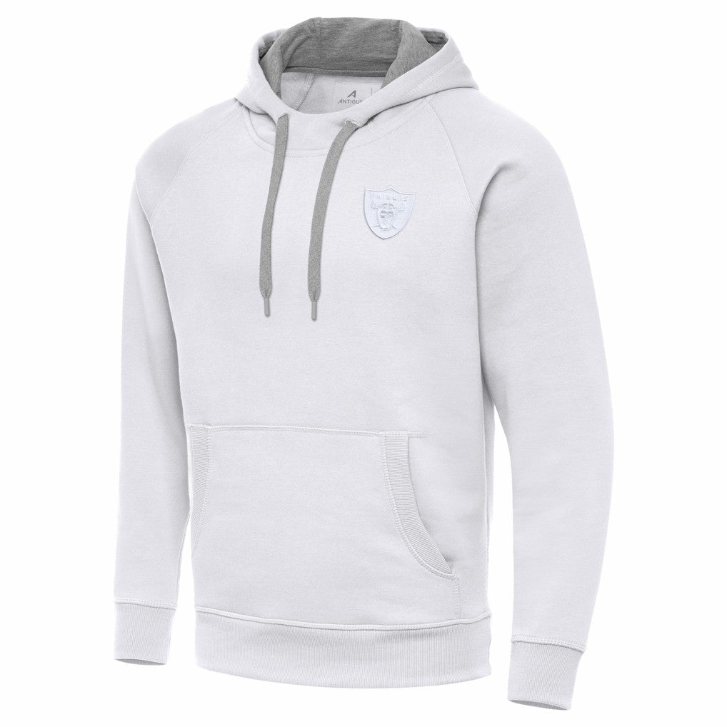 Las Vegas Raiders Antigua Victory Pullover Hoodie - White discount