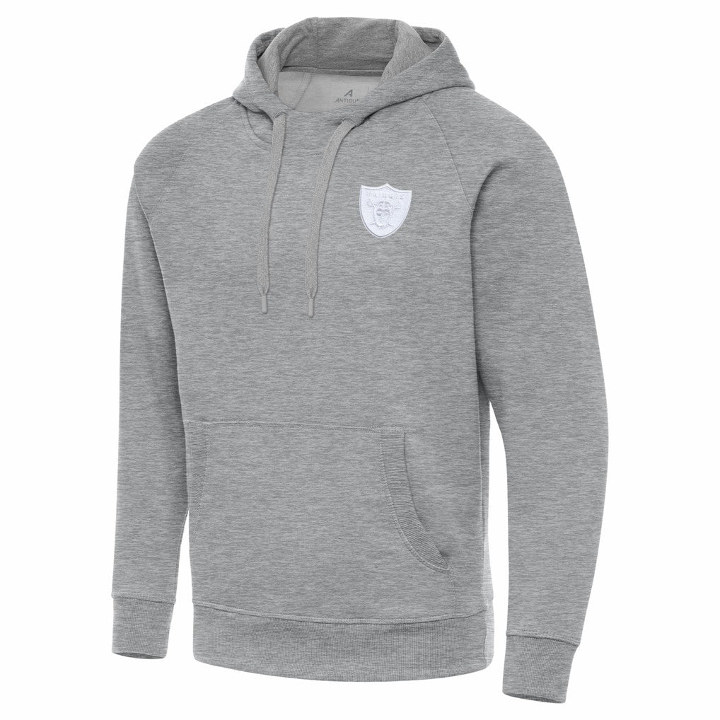 Las Vegas Raiders Antigua Victory Pullover Hoodie - Heather Gray outlet