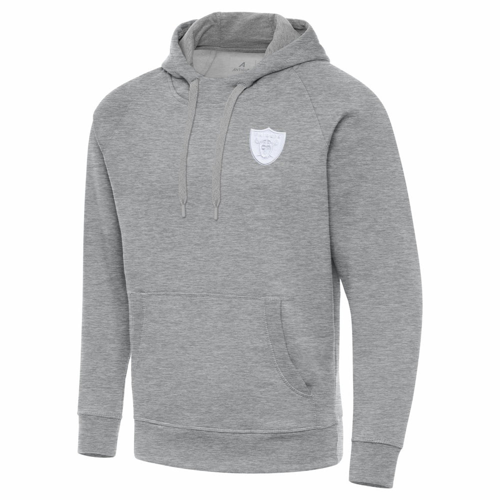 Las Vegas Raiders Antigua Victory Pullover Hoodie - Heather Gray outlet