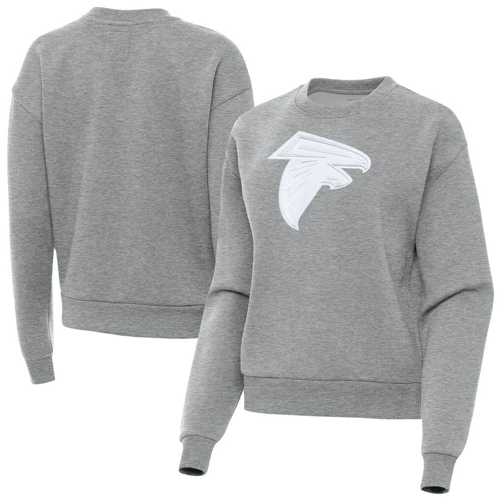 Atlanta Falcons Antigua Women's Victory Pullover Sweatshirt - Heather Gray discount