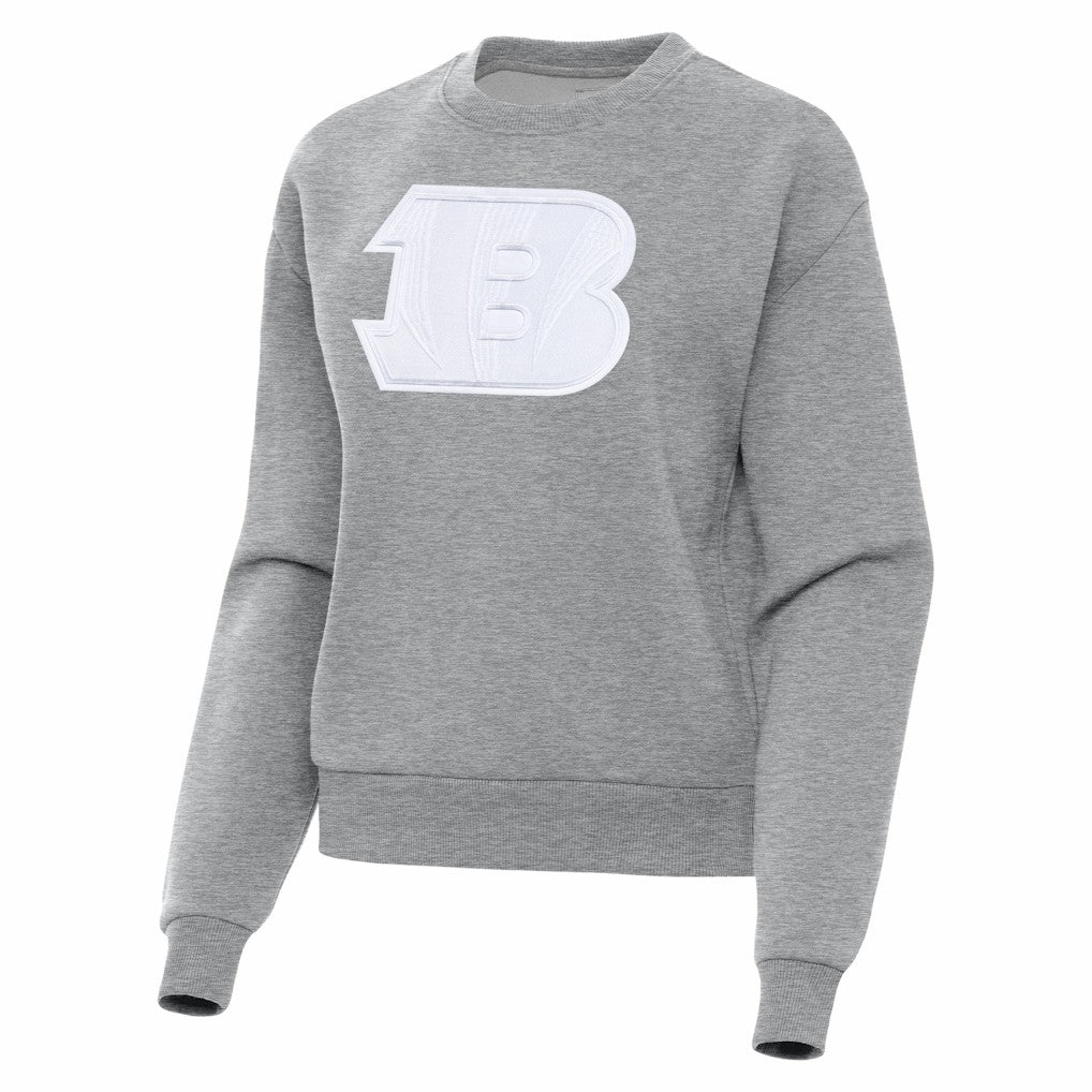 Cincinnati Bengals Antigua Women's Victory Pullover Sweatshirt - Heather Gray cheap
