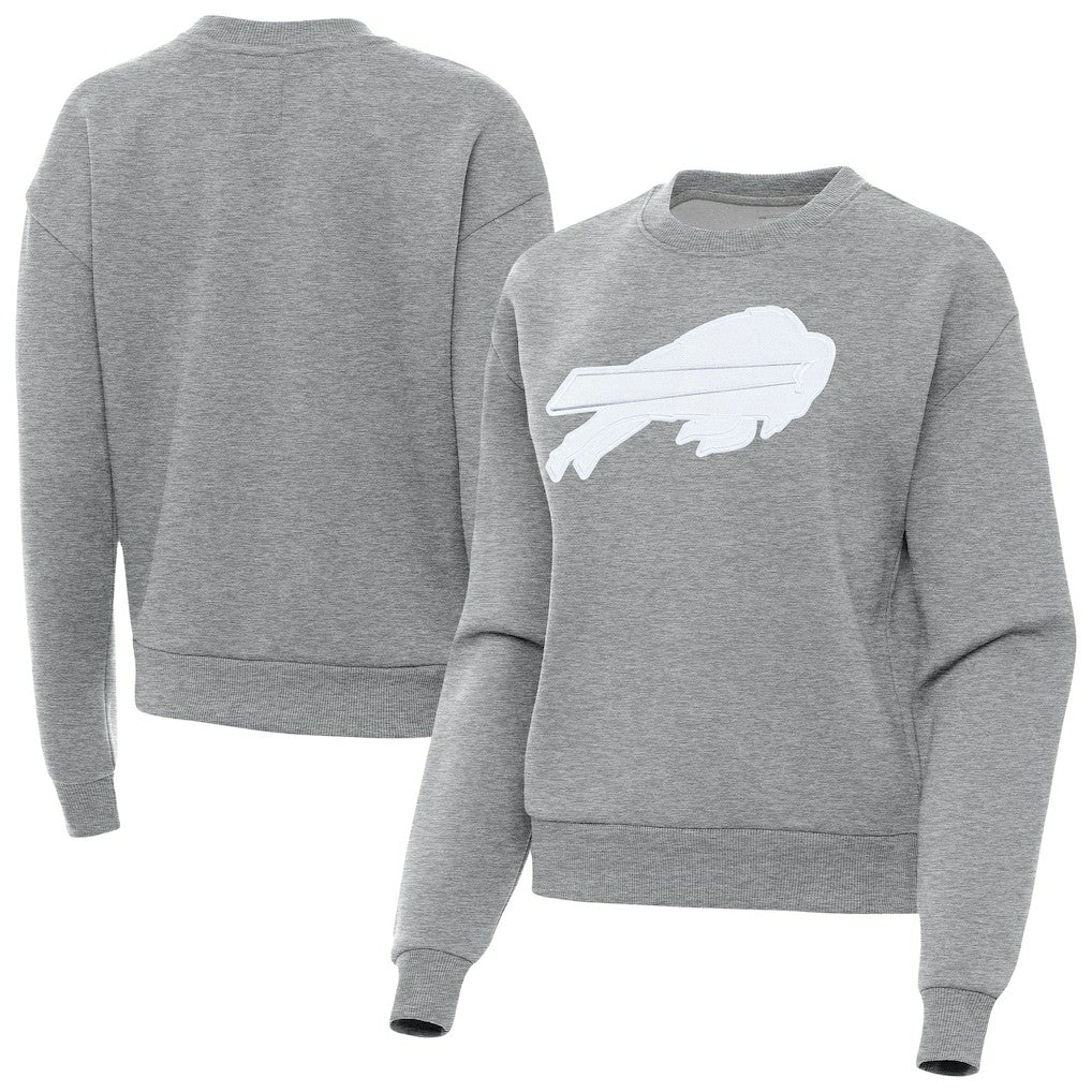 Buffalo Bills Antigua Women's Victory Pullover Sweatshirt - Heather Gray cheap