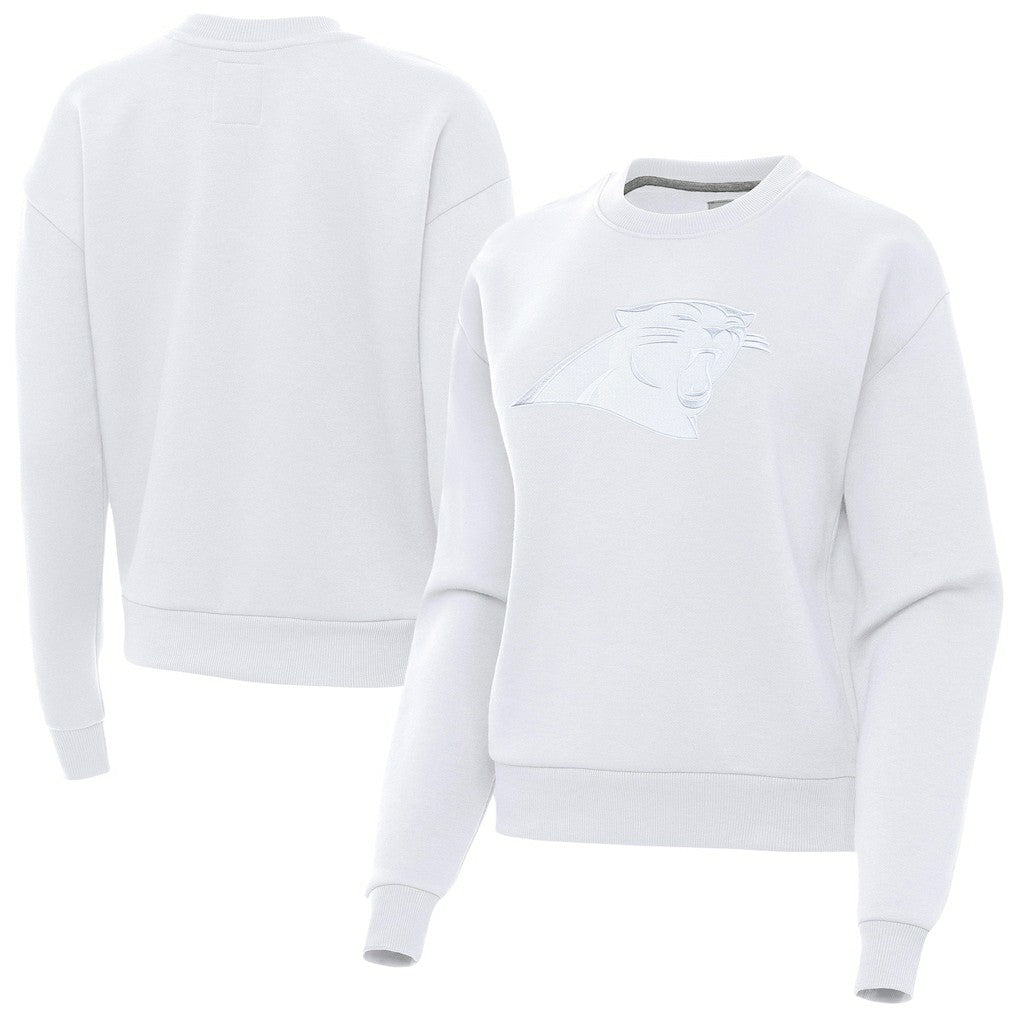 Carolina Panthers Antigua Women's Victory Pullover Sweatshirt - White on sale